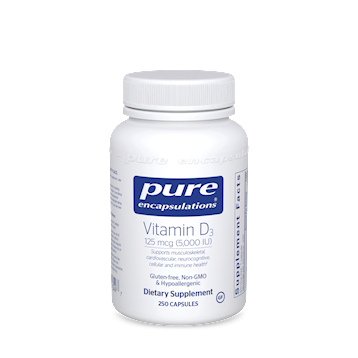 Vitamin D3 25mcg (5,000iu), 250 caps