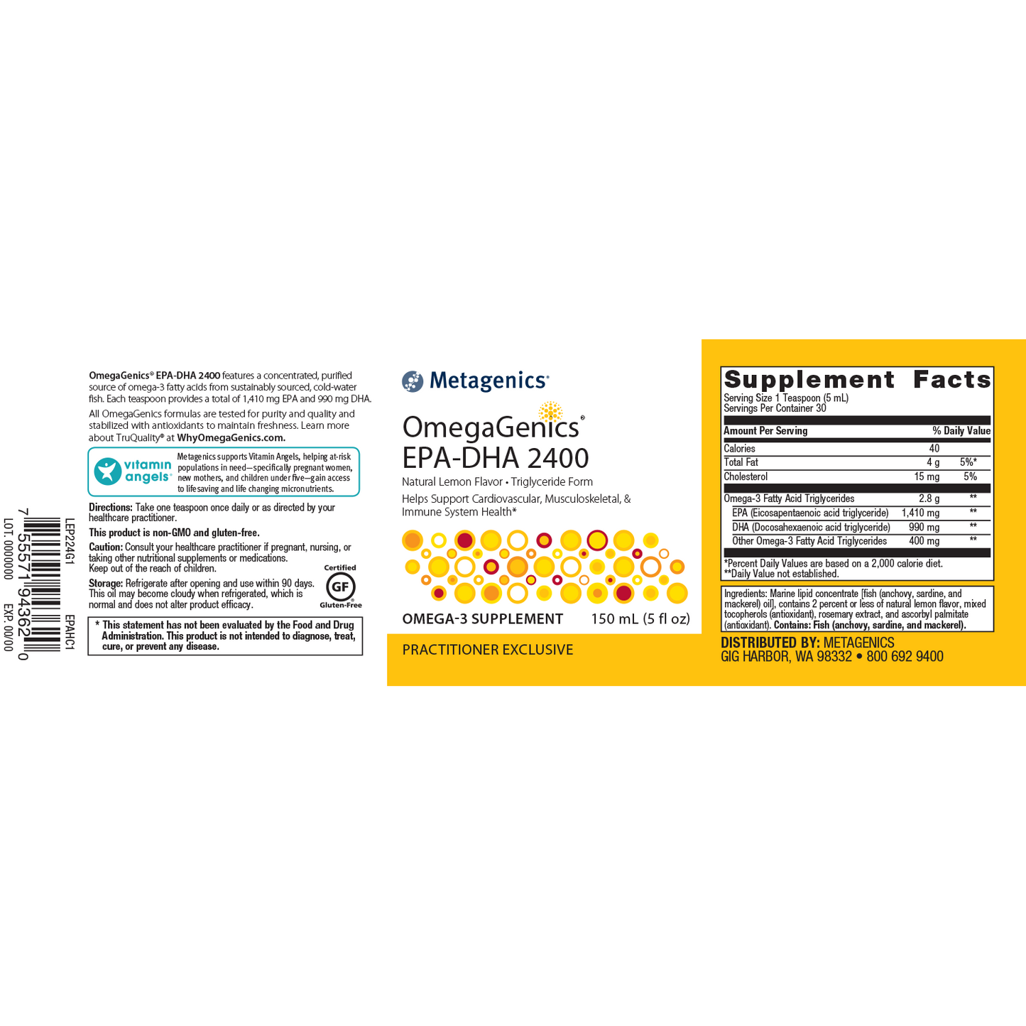 OmegaGenics EPA-DHA 2400 (150ml)